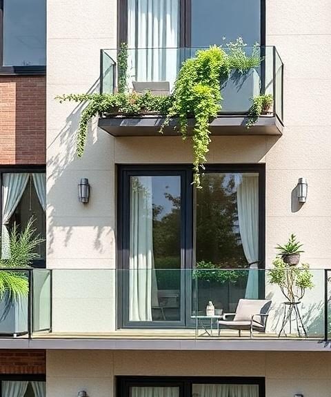 Kleine Balkone optimal gestalten.
