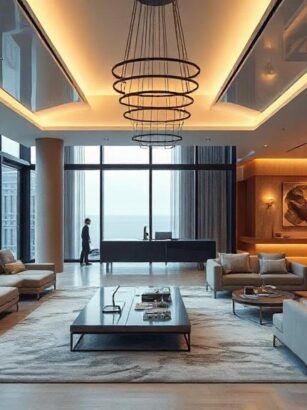 Moderne Luxus-Innenarchitektur