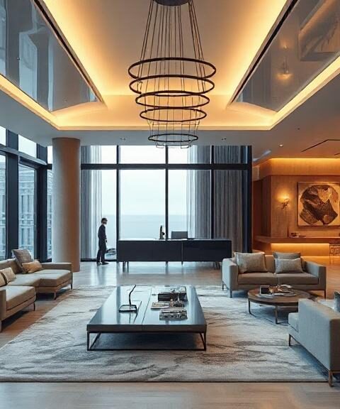 Moderne Luxus-Innenarchitektur