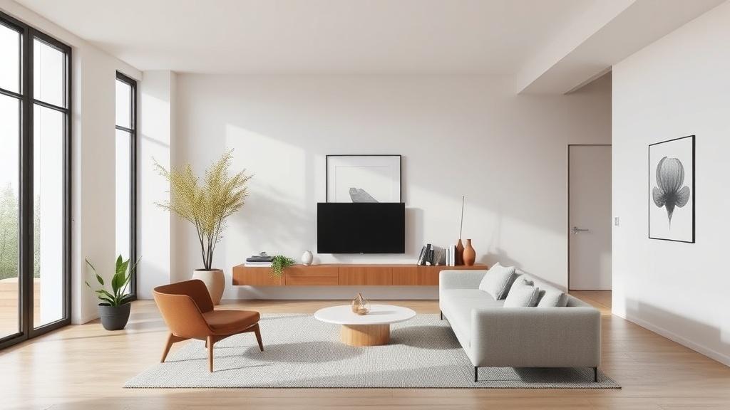 Minimalismus in der Innenarchitektur.. Room-by-room philosophy: living room, kitchen, bedroom, and bath Minimalismus in der Innenarchitektur.. Room-by-room philosophy: living room, kitchen, bedroom, and bath