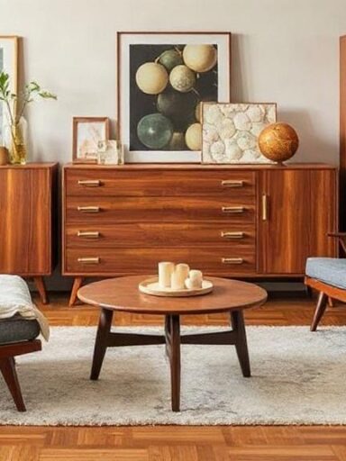 Mid-Century Modern: Ikonische Möbelformen und Holznuancen neu entdecken