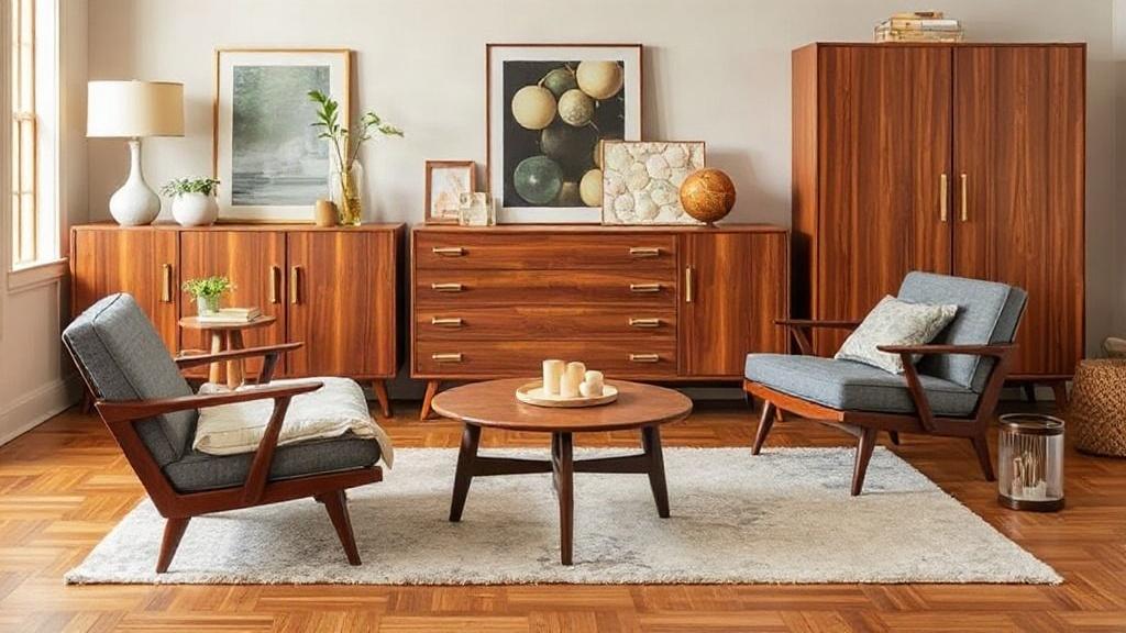 Mid-Century Modern: Ikonische Möbelformen und Holznuancen neu entdecken