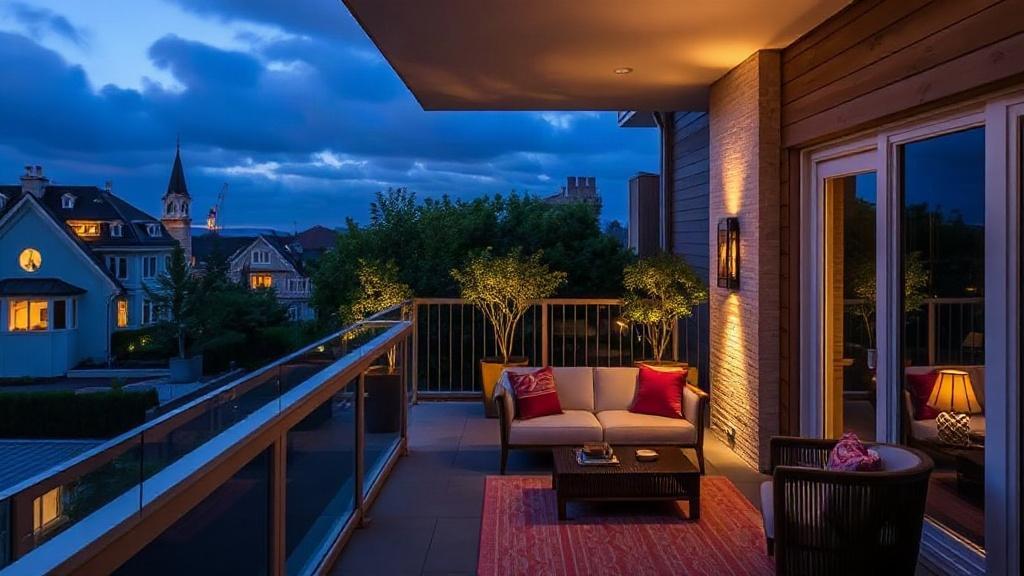 Wie Licht auf Balkon und Terrasse Räume formt